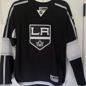 Reebok Black and Gray LA Kings Jersey